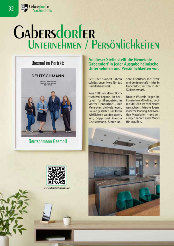 Titelseite von einem Presseauschnitt mit Fotos und Text