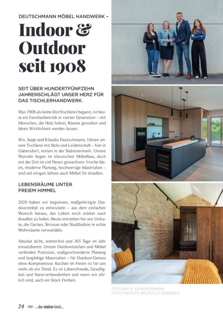 Titelseite von einem Presseauschnitt mit Fotos und Text